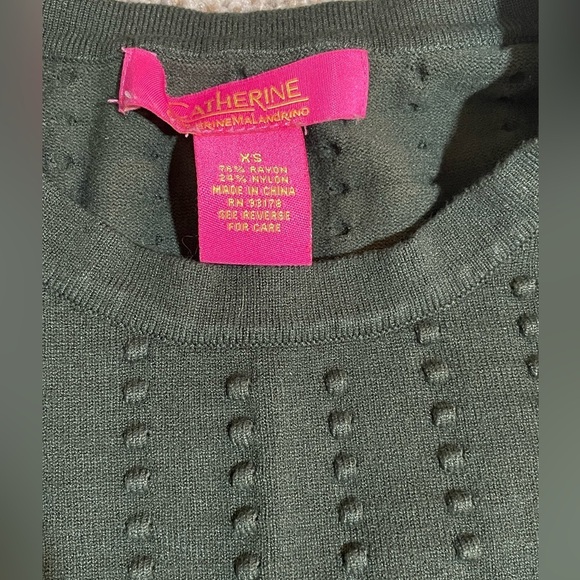 Catherine Malandrino Short-Sleeve Sweater Shirt - Picture 5 of 5